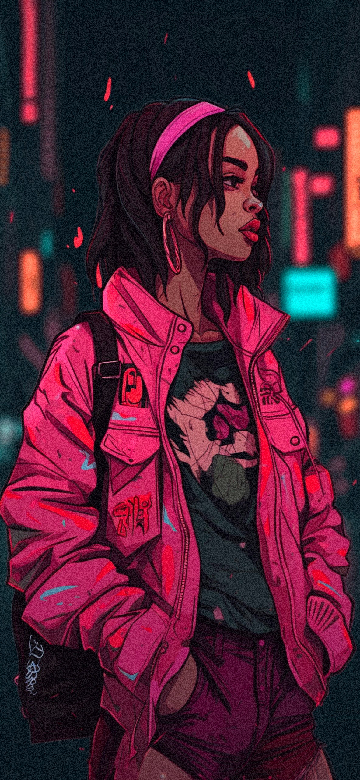 Baddie Girl Pink Wallpaper