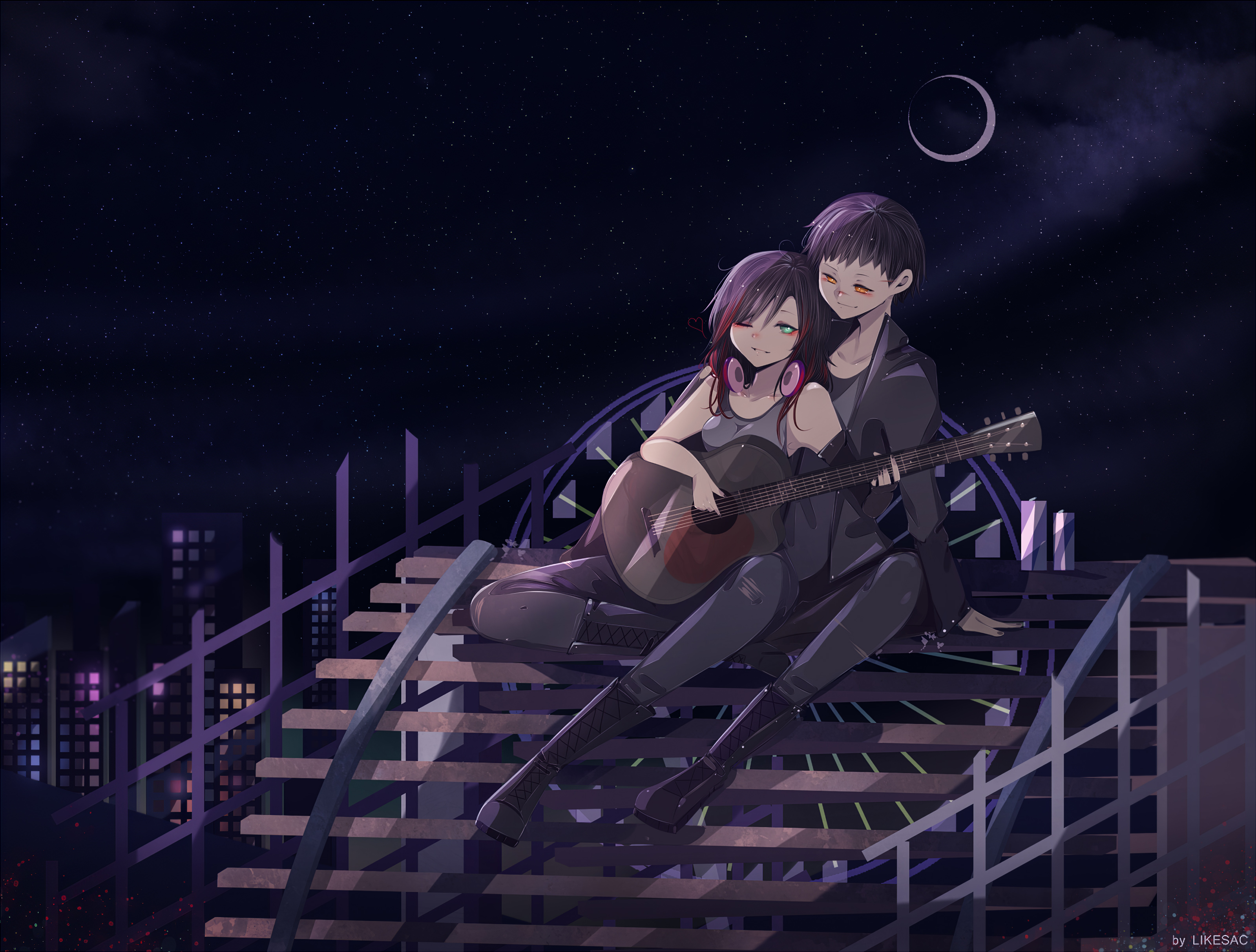Anime Couple Wallpaper HD 4k Image
