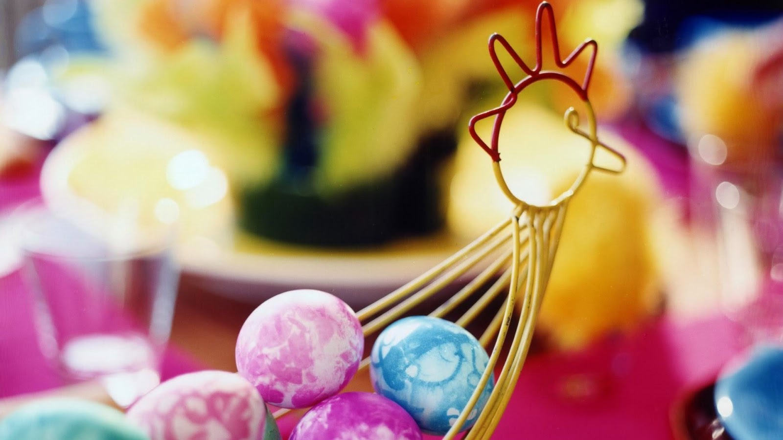 Beautiful Easter Eggs Wallpaper For Desktop HDtv