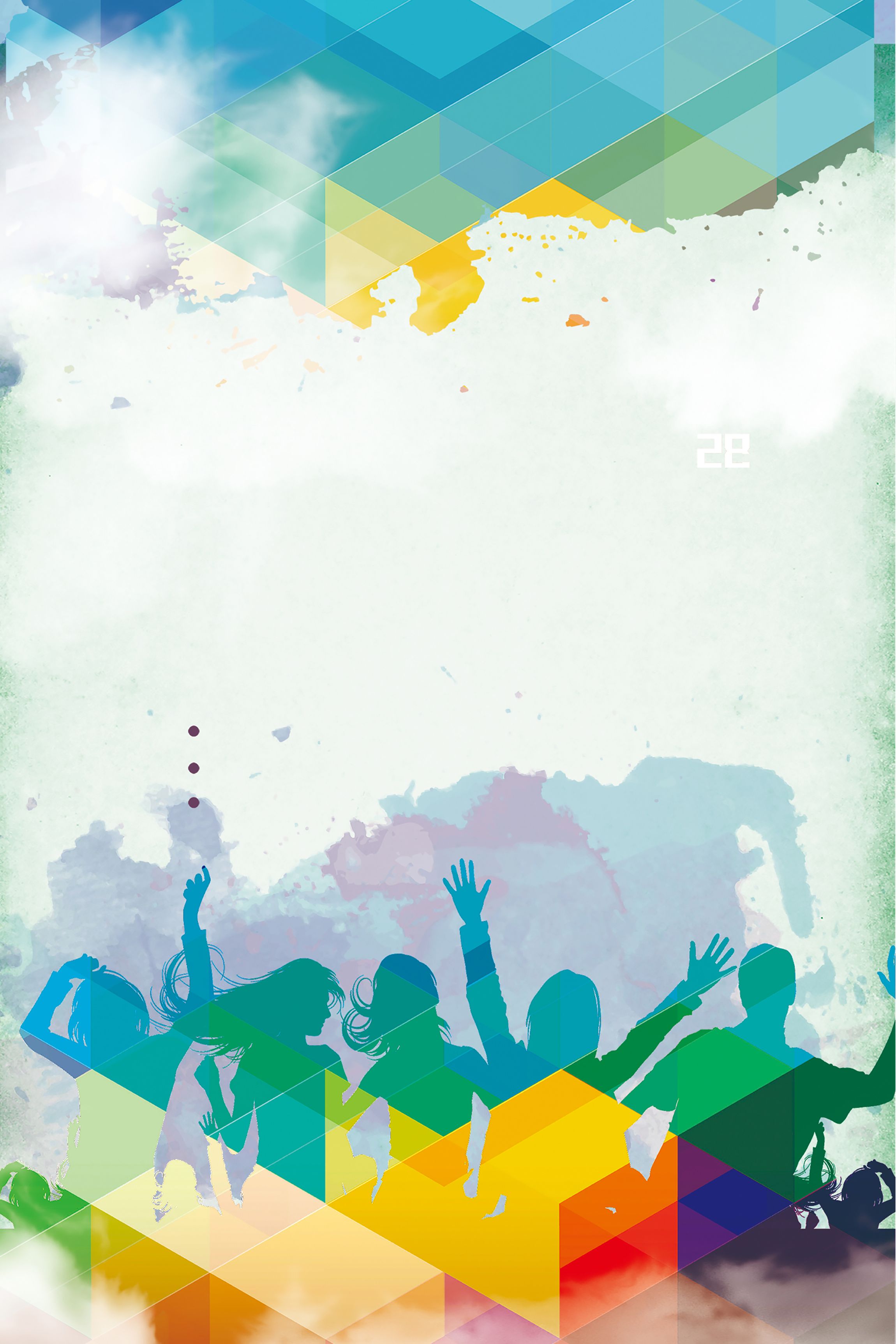 People Silhouette Poster Background En Wallpaper