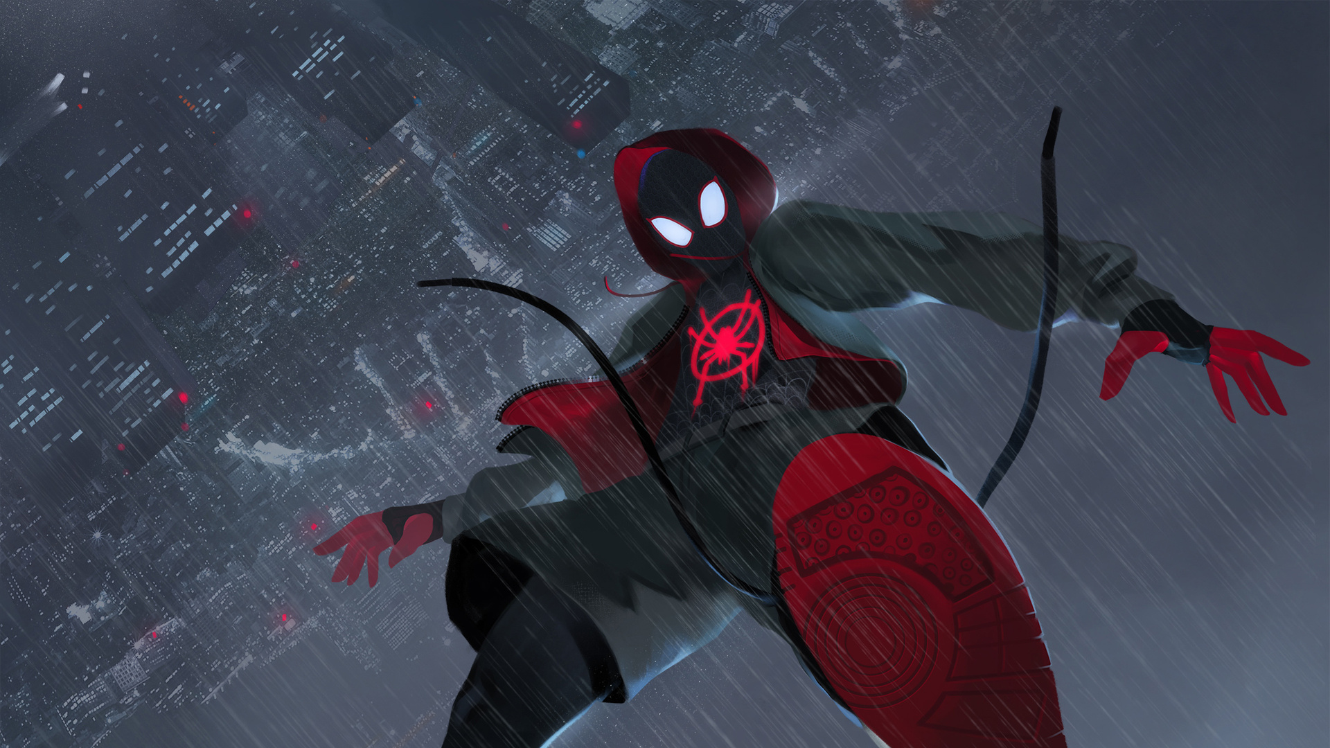 Spider Man Into The Verse Fanart Laptop Full HD 1080p Wallpaper