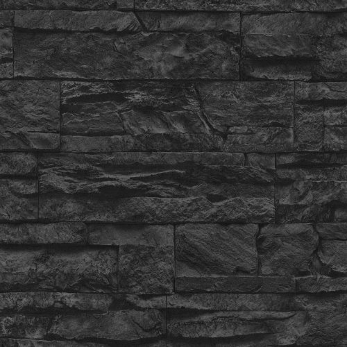 Free download Realistic Brick Effect Wallpaper in CharcoalBlack by