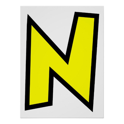 monogram letter n poster from zazzle tags monogram letter n poster