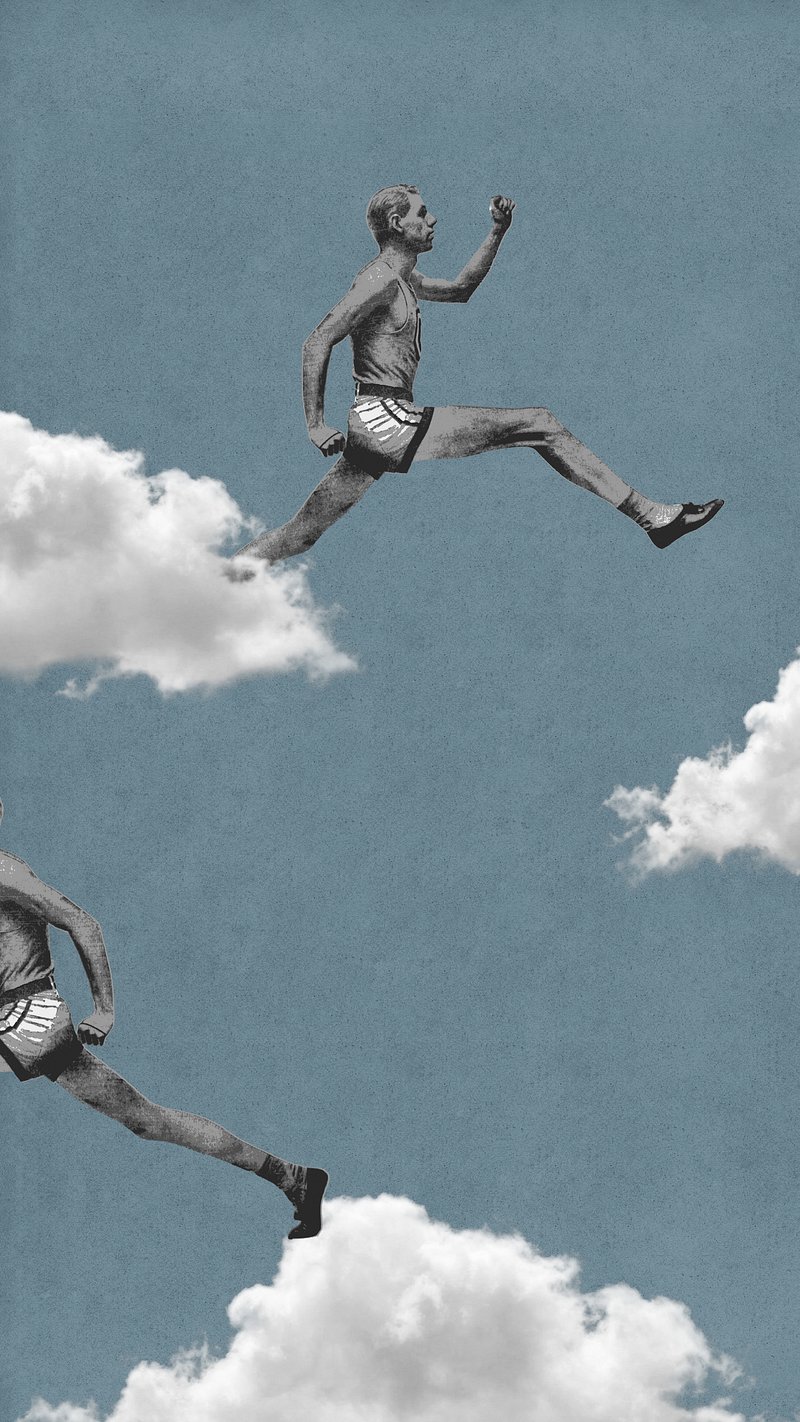 Aesthetic Blue Sport iPhone Wallpaper