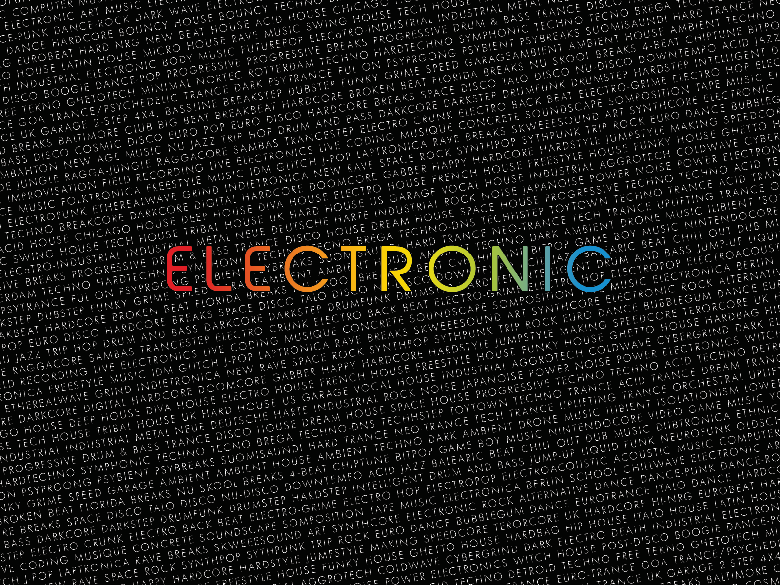 Electronic Music Art Wallpaper X