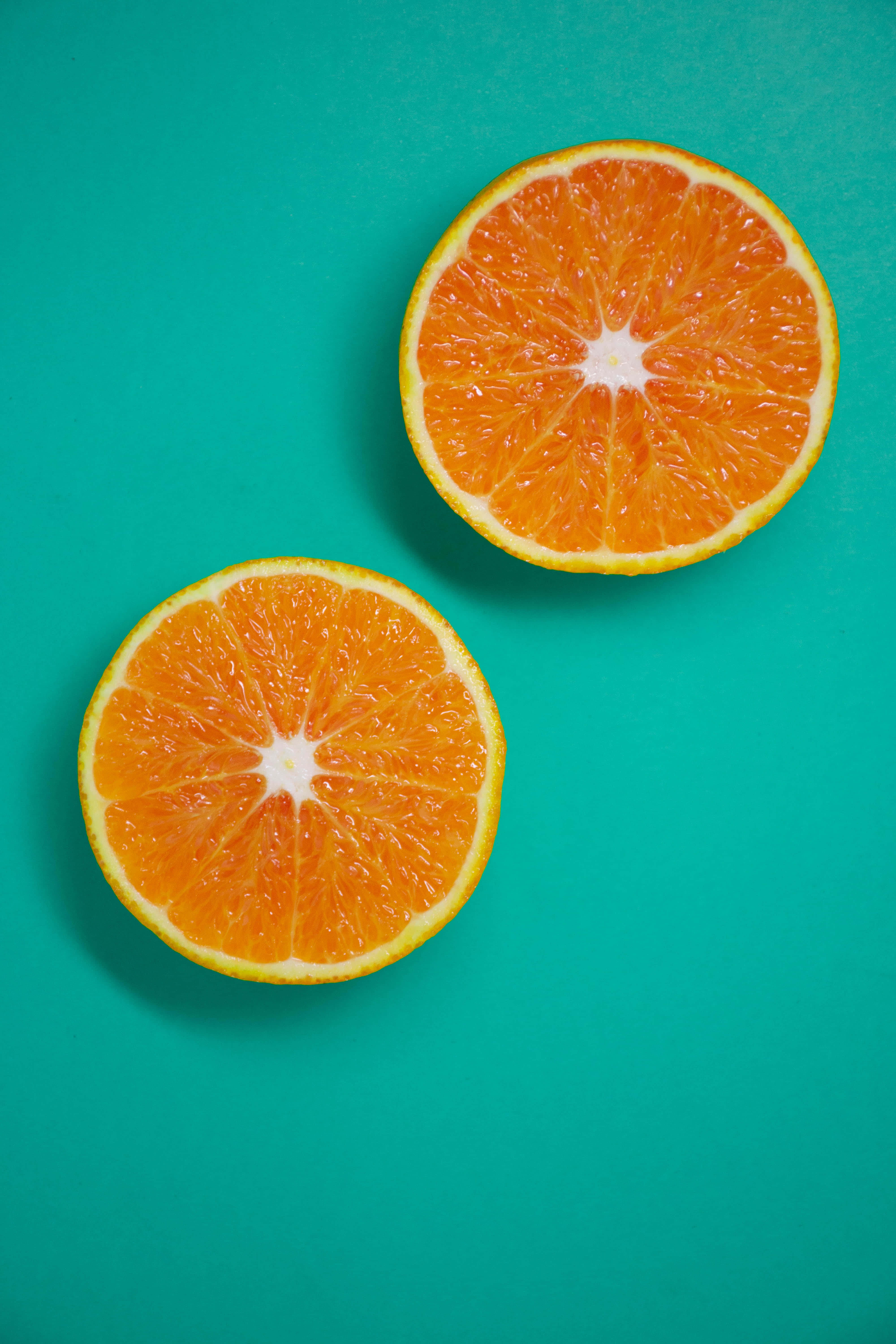 Orange And Teal Wallpaper