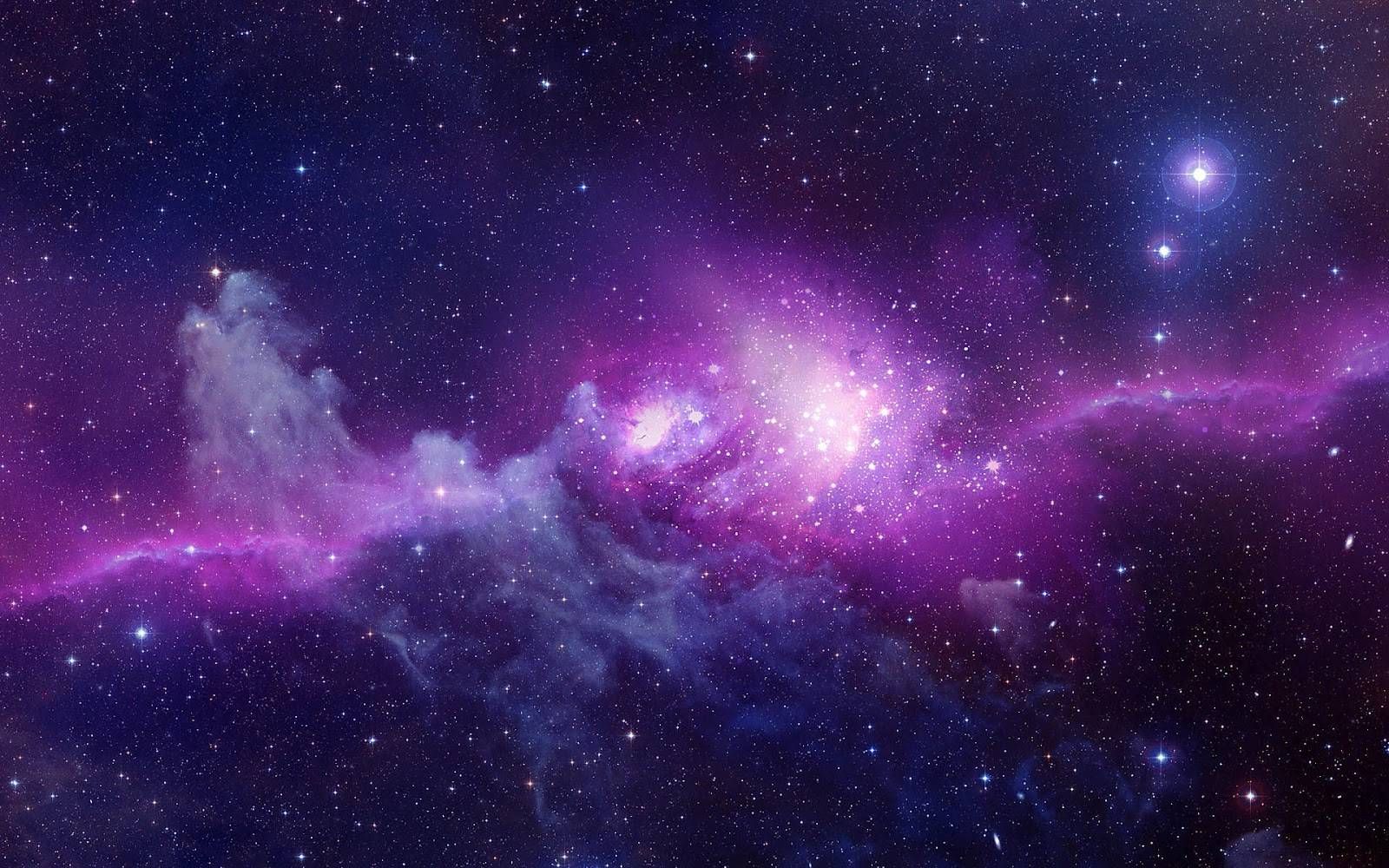 Purple Galaxy Wallpaper Blue Background
