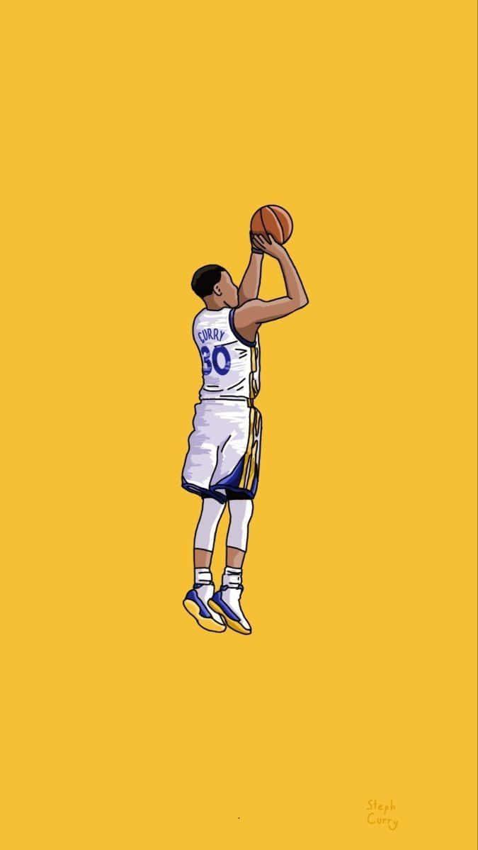 Stephen Curry Hits The Wallpaper