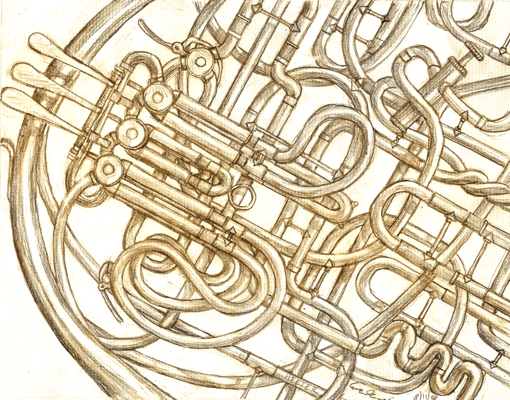 French Horn Wallpaper By Entroz