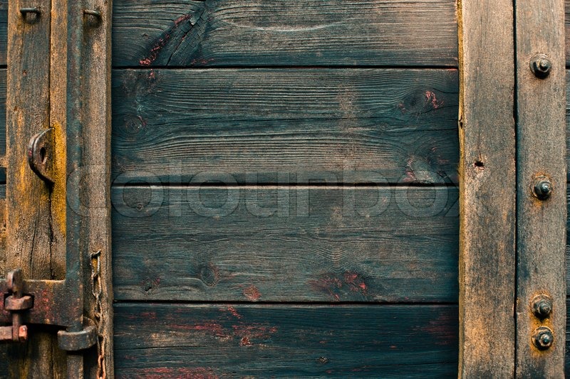 Grunge Wood Background With Old White Painted Planks Different Grain