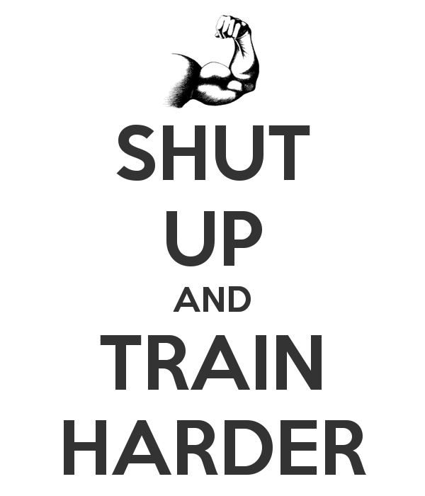 Shut Up And Train Harder Keep Calm Carry On Image Generator