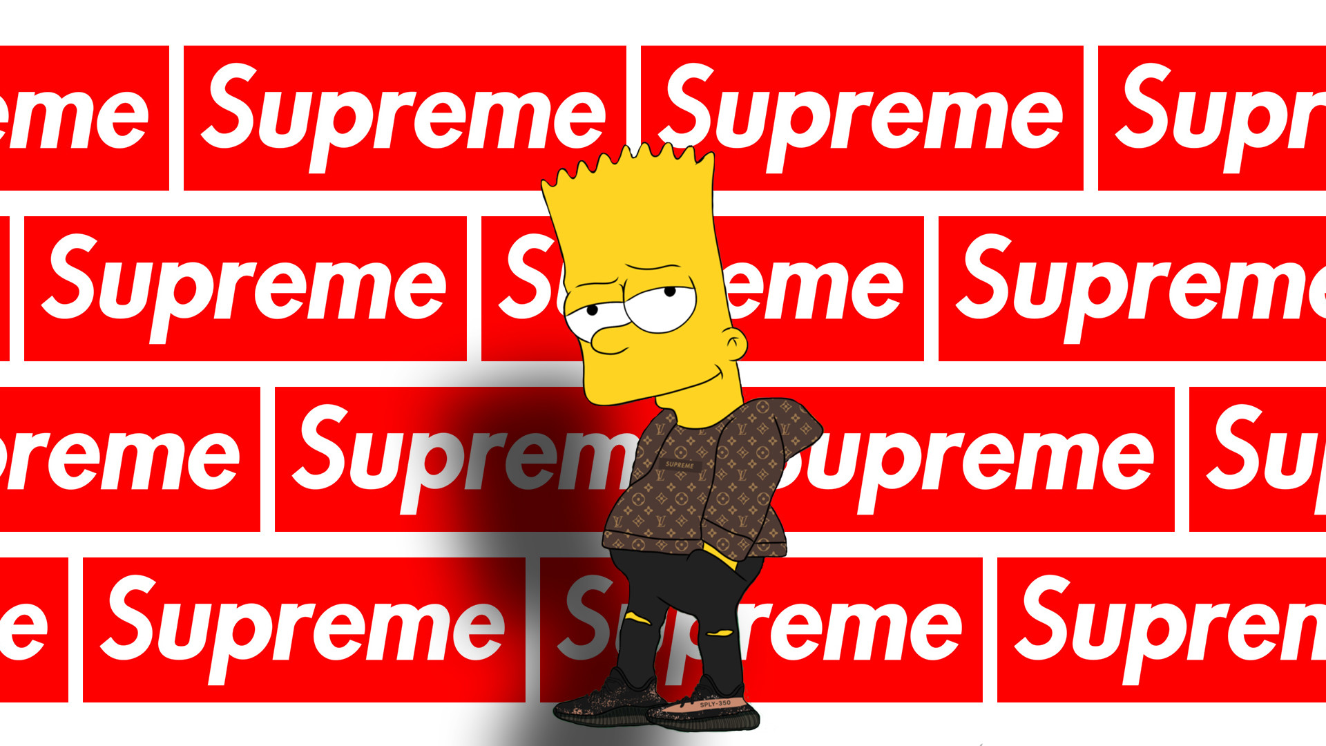 Clipart Download Bart Simpson Png Simpson Supreme Wallpaper - Clip Art  Library