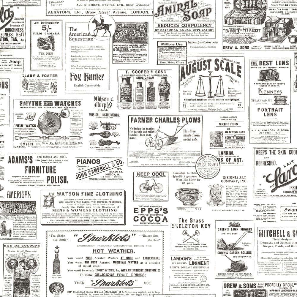 Vintage Newspaper Wallpaper
