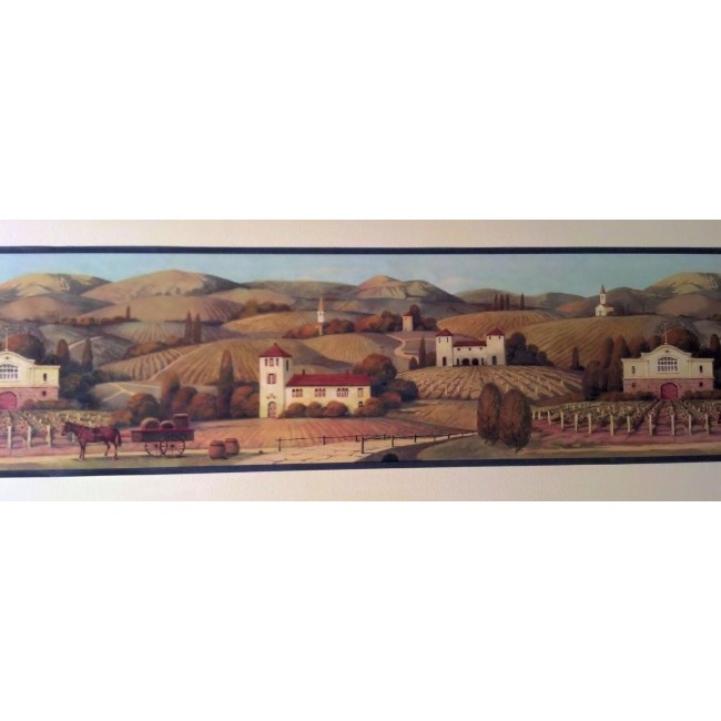Free download of Wine Country in Tuscany Wallpaper Border All 4 Walls