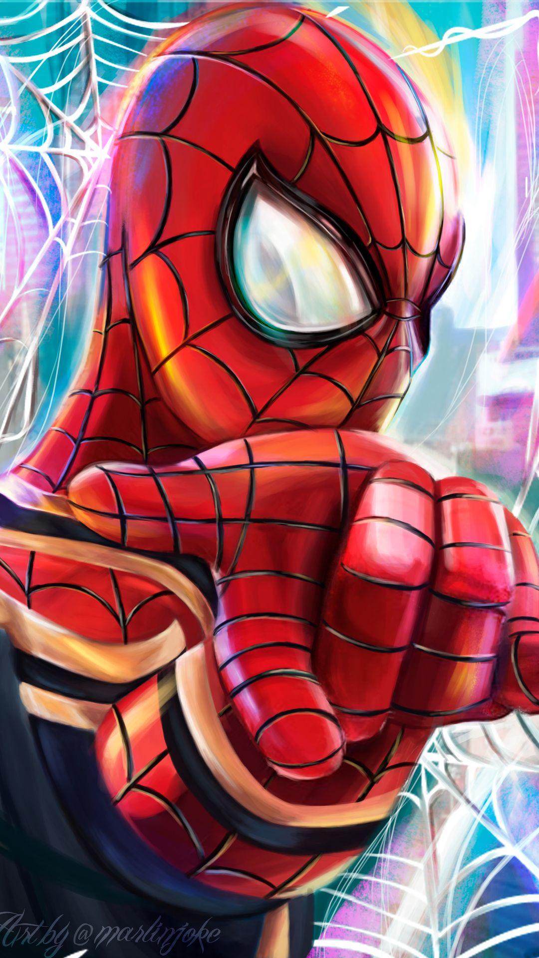 Spiderman 4k Paint Art Drawing Painting
