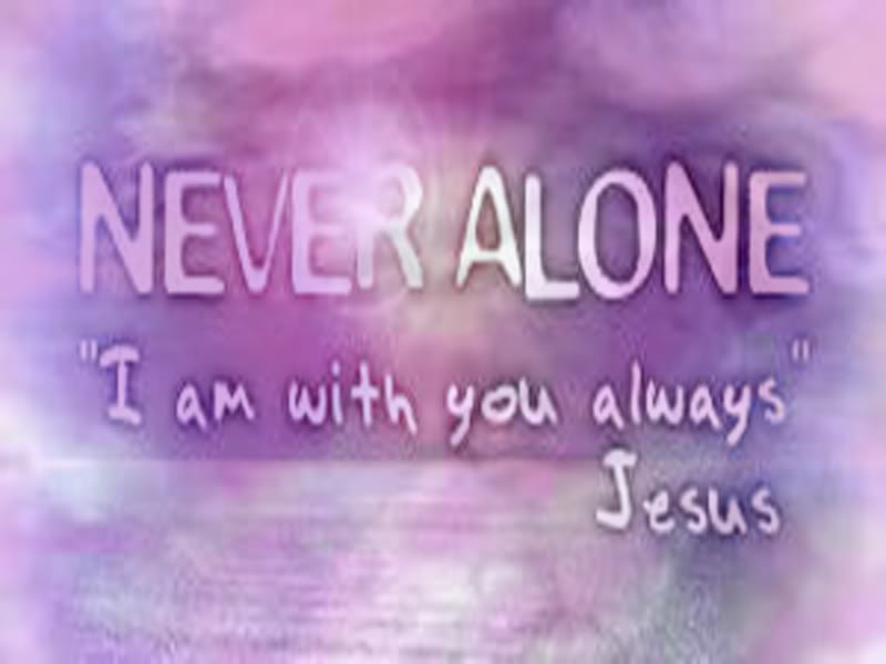 Labels Free Christian Computer Wallpaper Never Alone