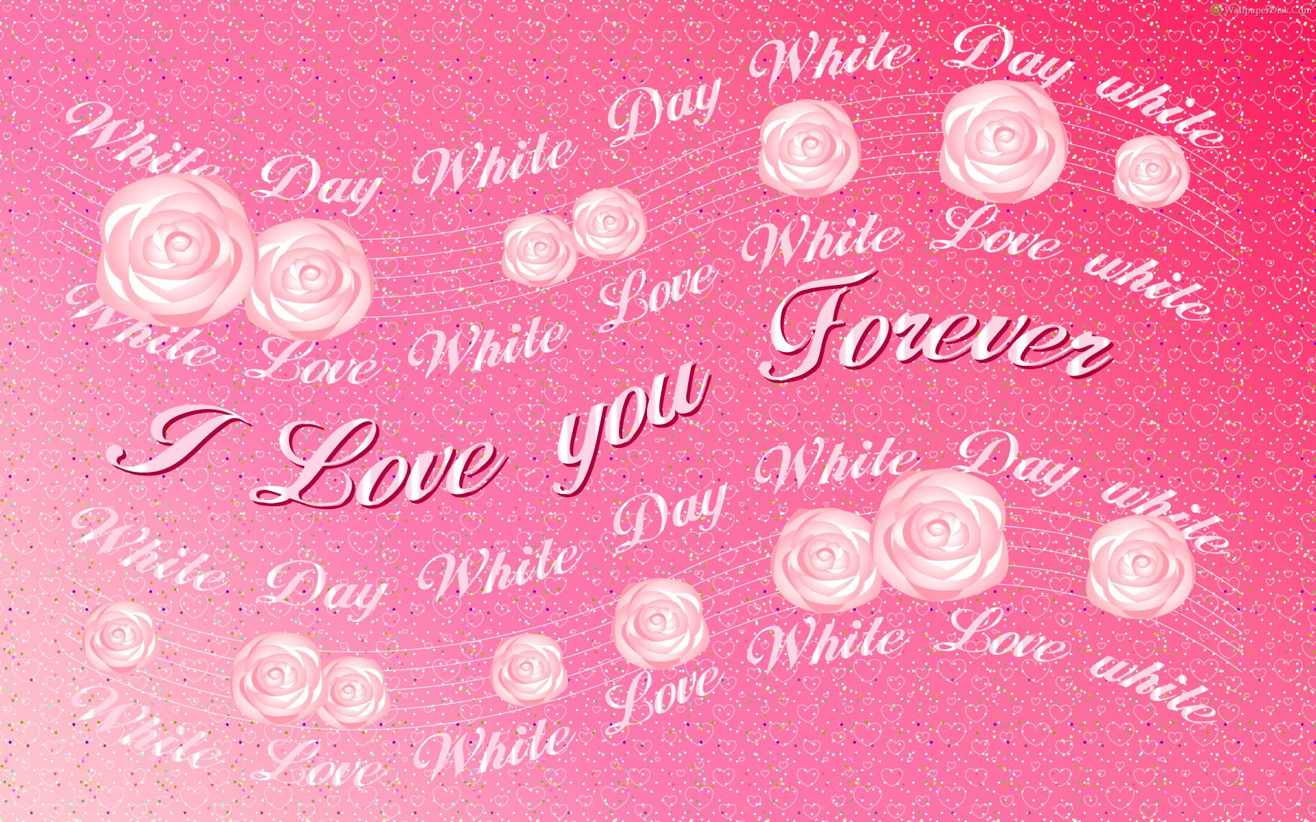 Love Pink Background Papers Romance Wallpaper HD