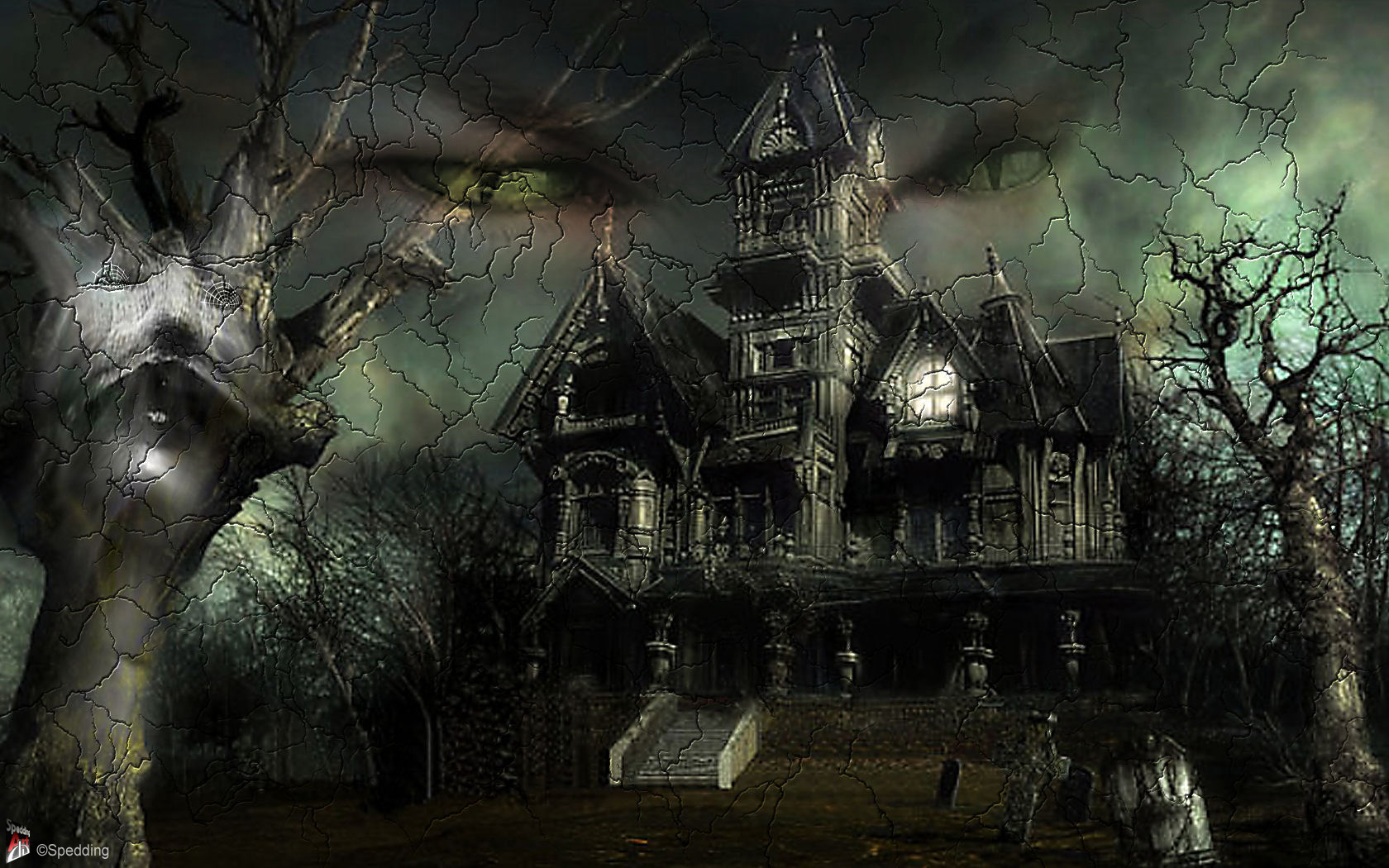 Creepy Halloween Wallpaper Images amp Pictures   Becuo 1680x1050