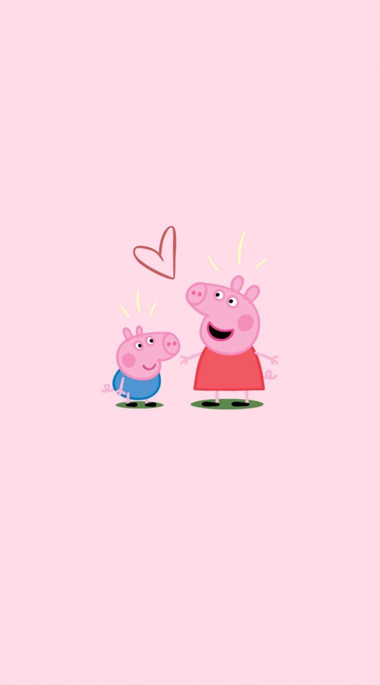 Playful Peppa Pig Aesthetic Wallpaper