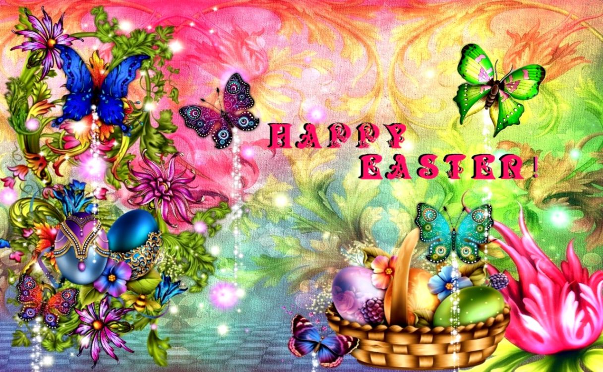 Colorfull Happy Easter HD Wallpaper Like