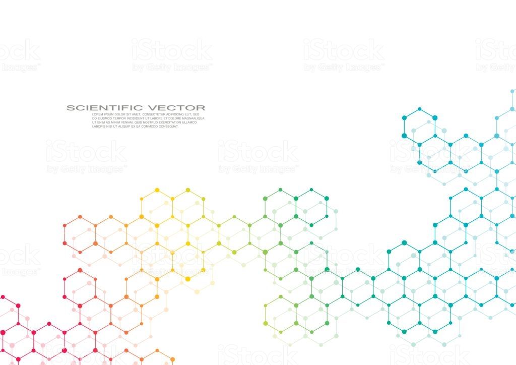 Hexagonal Molecule Molecular Structure Genetic And Chemical