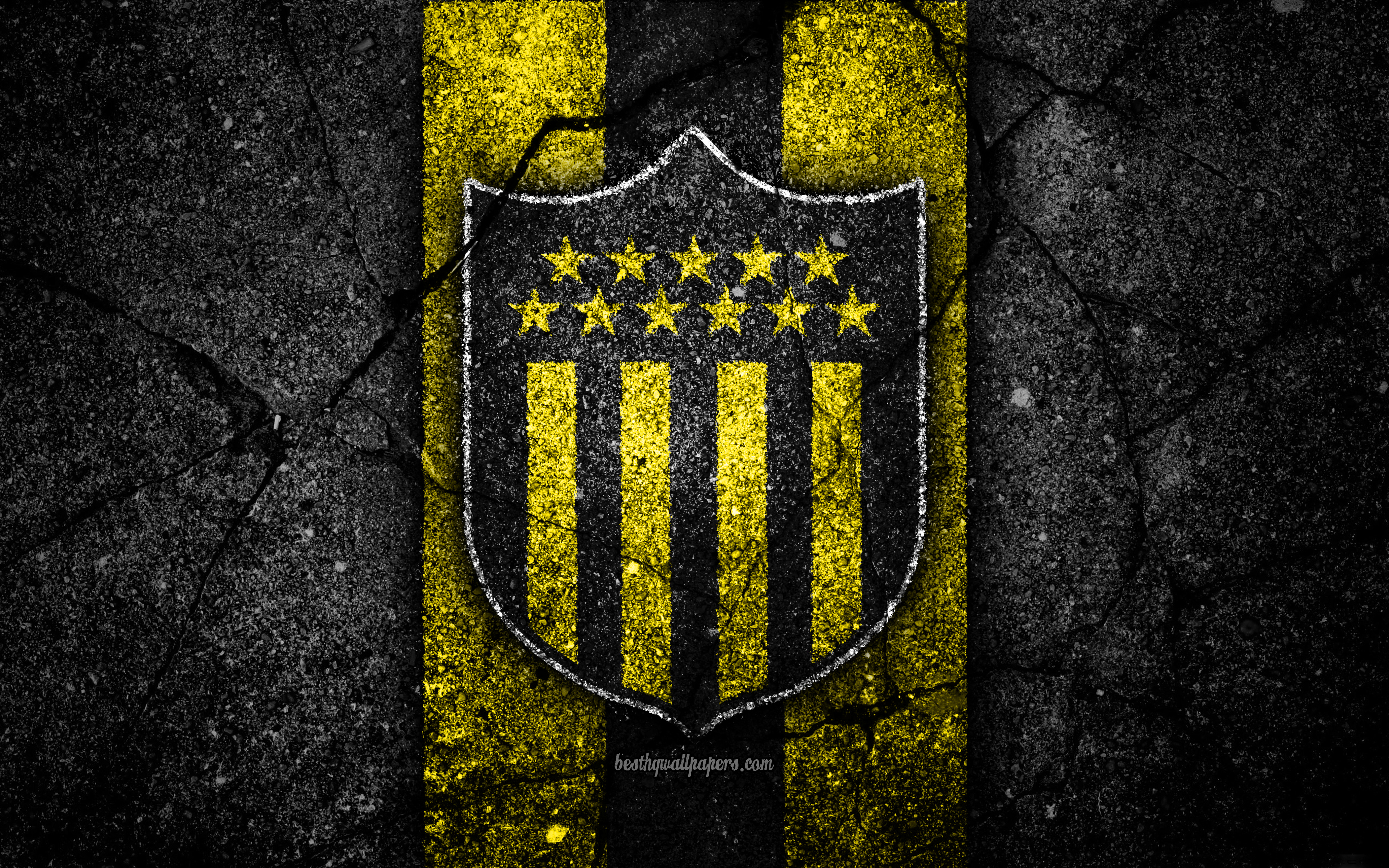 Wallpaper Penarol Fc 4k Emblem Uruguayan Primera