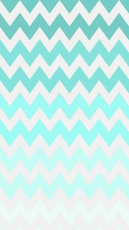 Ombre Chevron Wallpaper More iPhone Turquoise