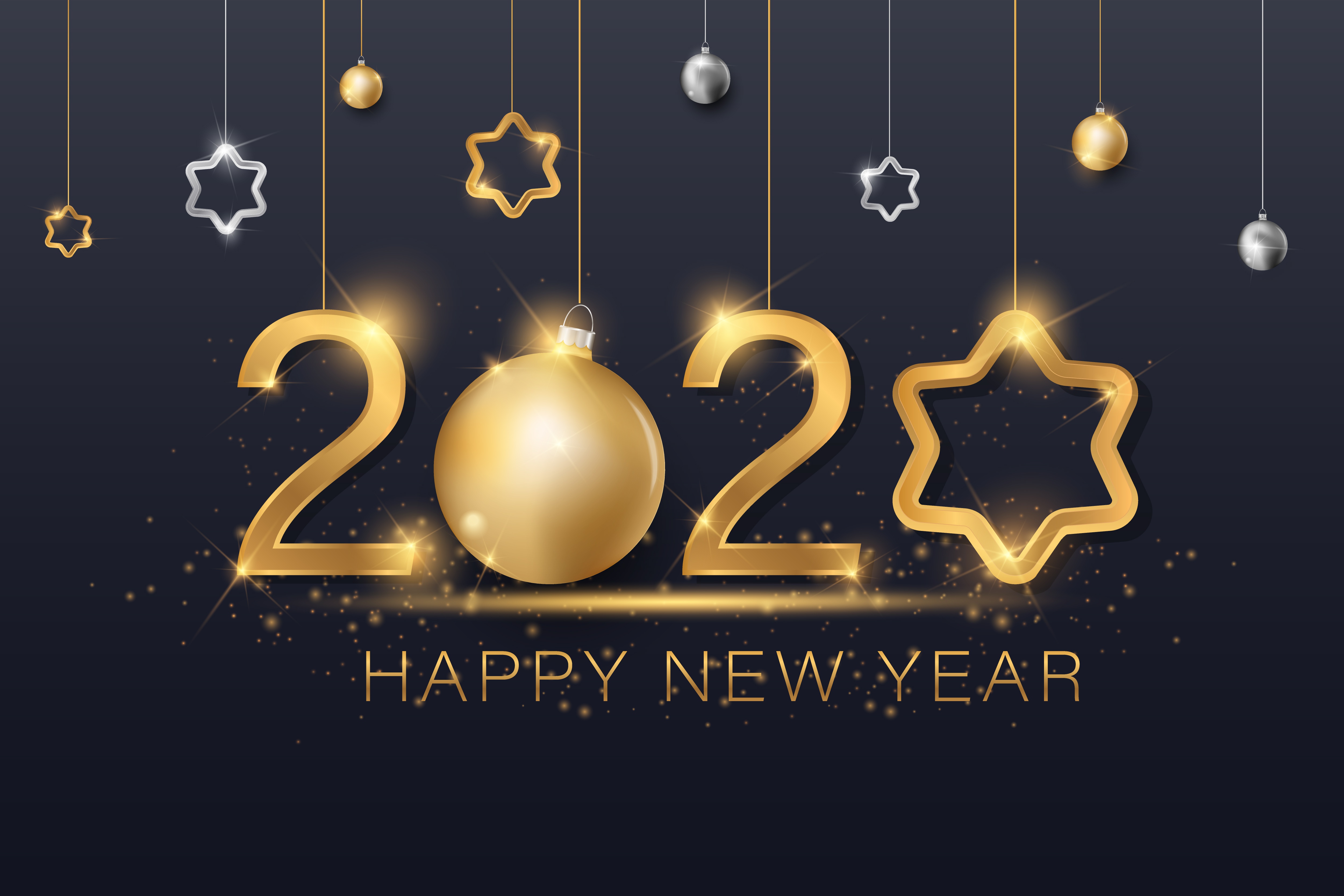 New Year 2020 4k Ultra HD Wallpaper Background Image 5000x3333