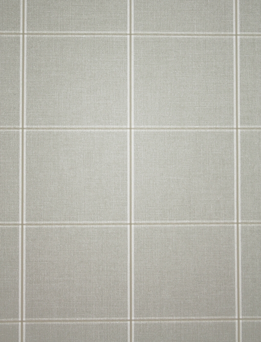 Henley Plaid Wallpaper A check wallpaper printed in grey with thin