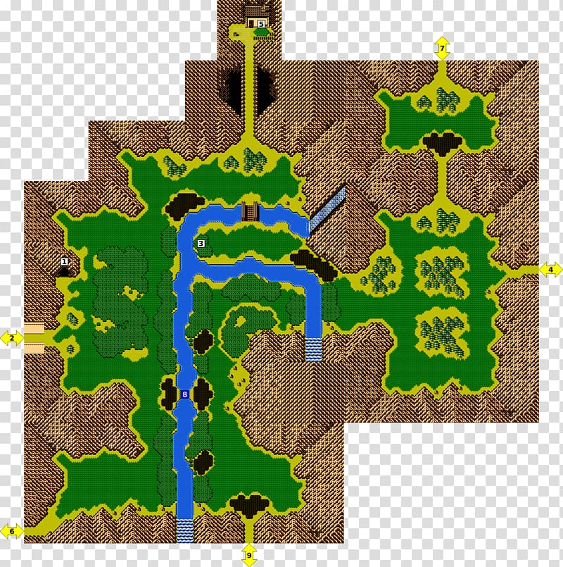 Crystalis Nintendo Entertainment System Video Game Map