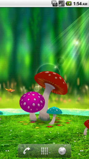 Apps And Games 3d Mushroom Garden Android Live Wallpaper App