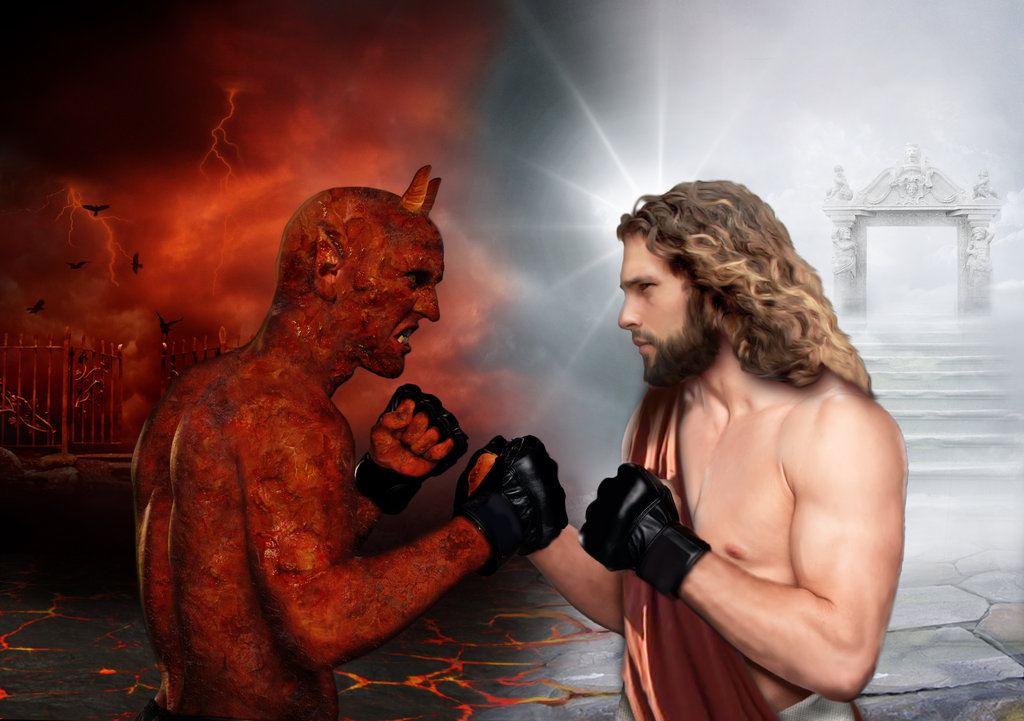 The Winner Takes It All Devil Vs Jesus By Rinatart