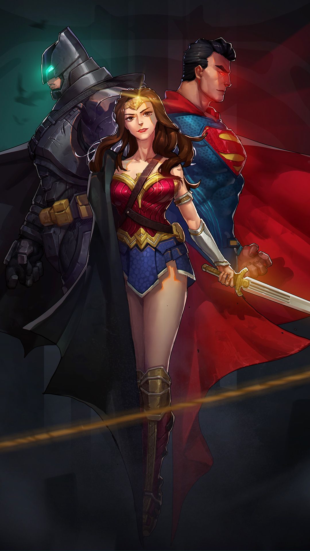 1080x1920 Fanart Justice League guardian Superheroes wonder