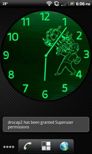 Bigger Fallout Pipboy V3 Clock For Android Screenshot