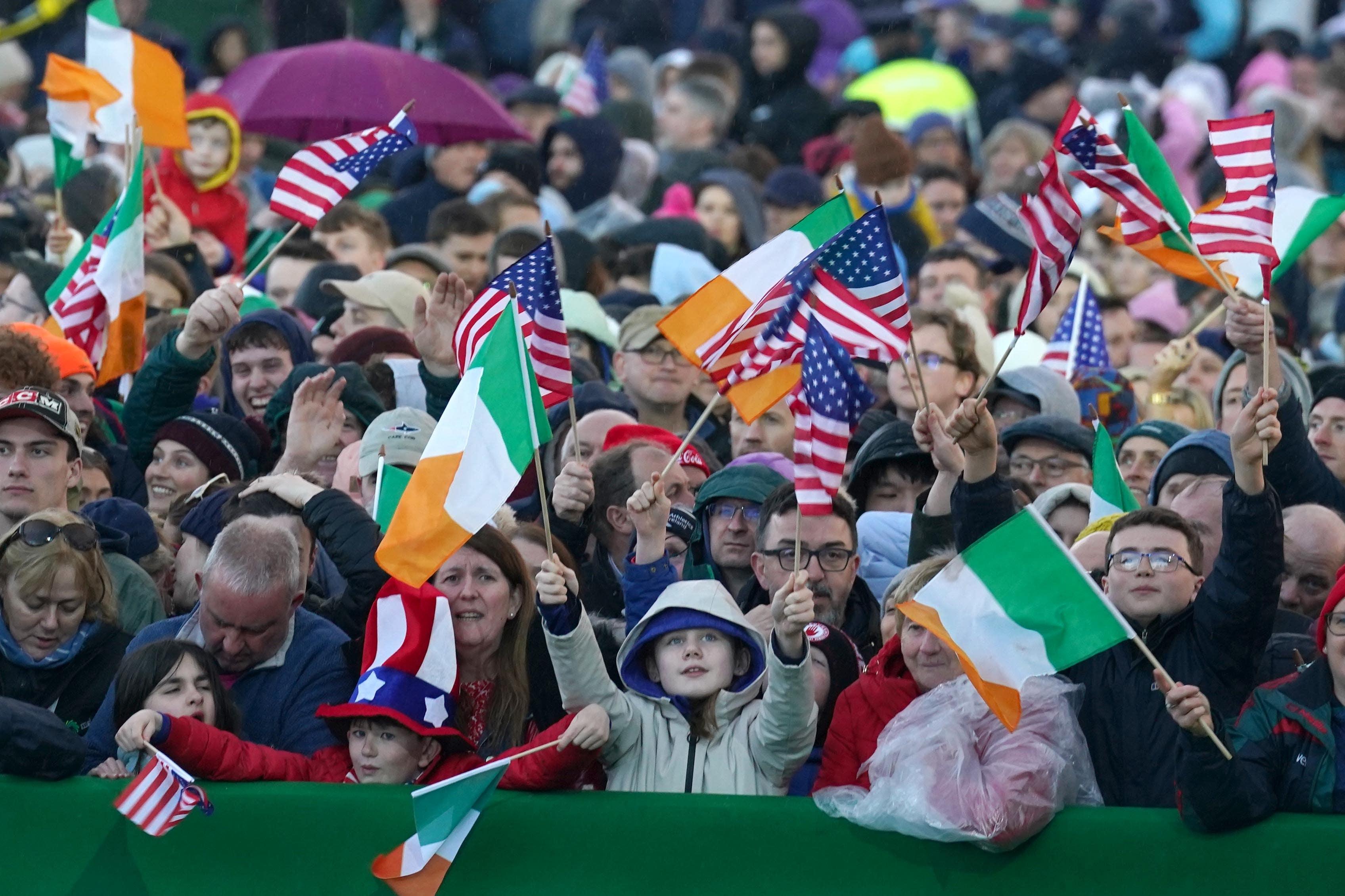 In Pictures Ballina Puts On A Show As Biden Enjoys Emotional Trip