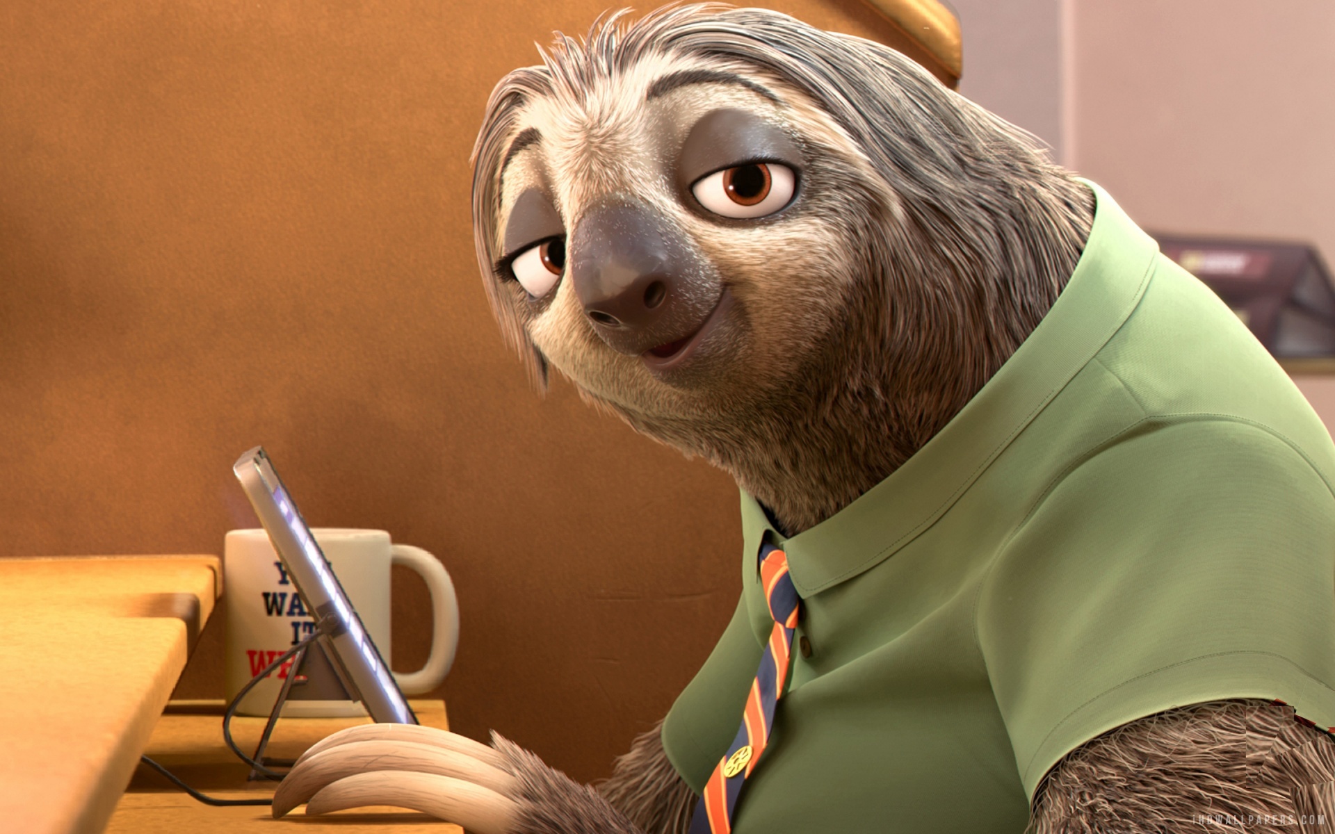Sloth in Zootopia Movie HD Wallpaper   iHD Wallpapers