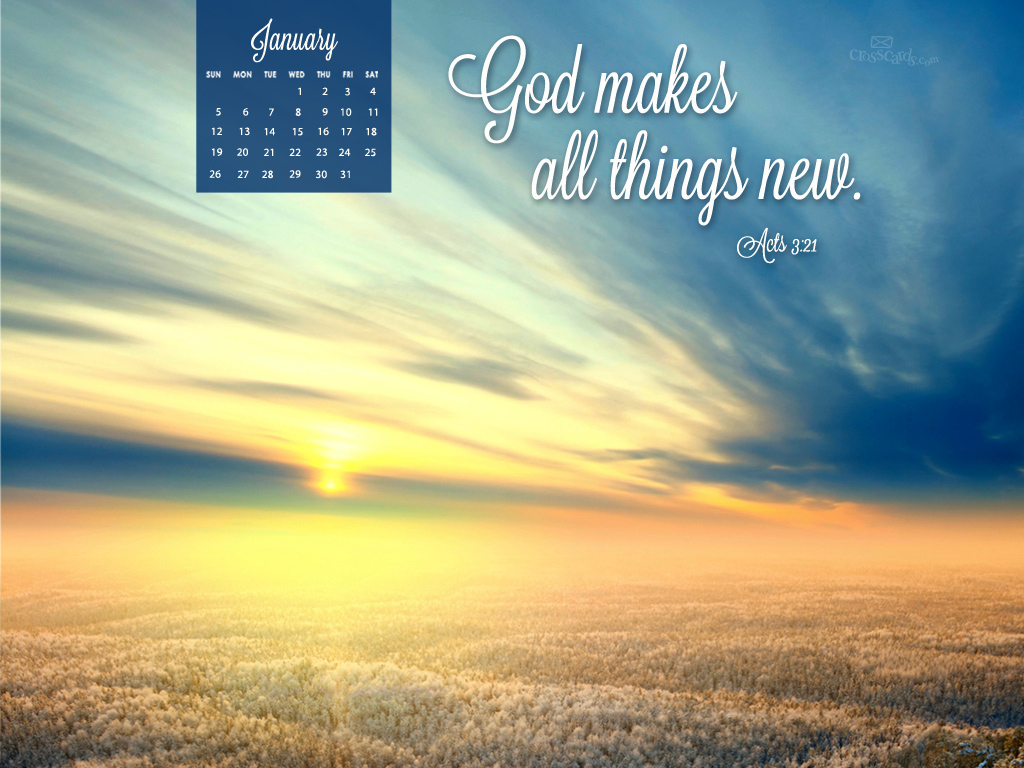 Christian Monthly Wallpaper Calendars