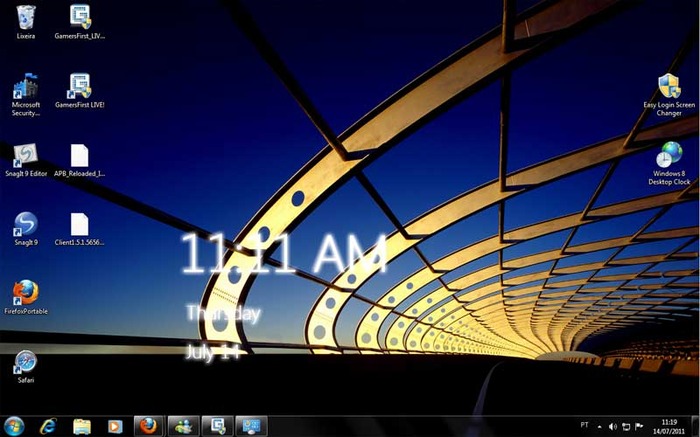 Screenshots Of Windows Desktop Clock Para