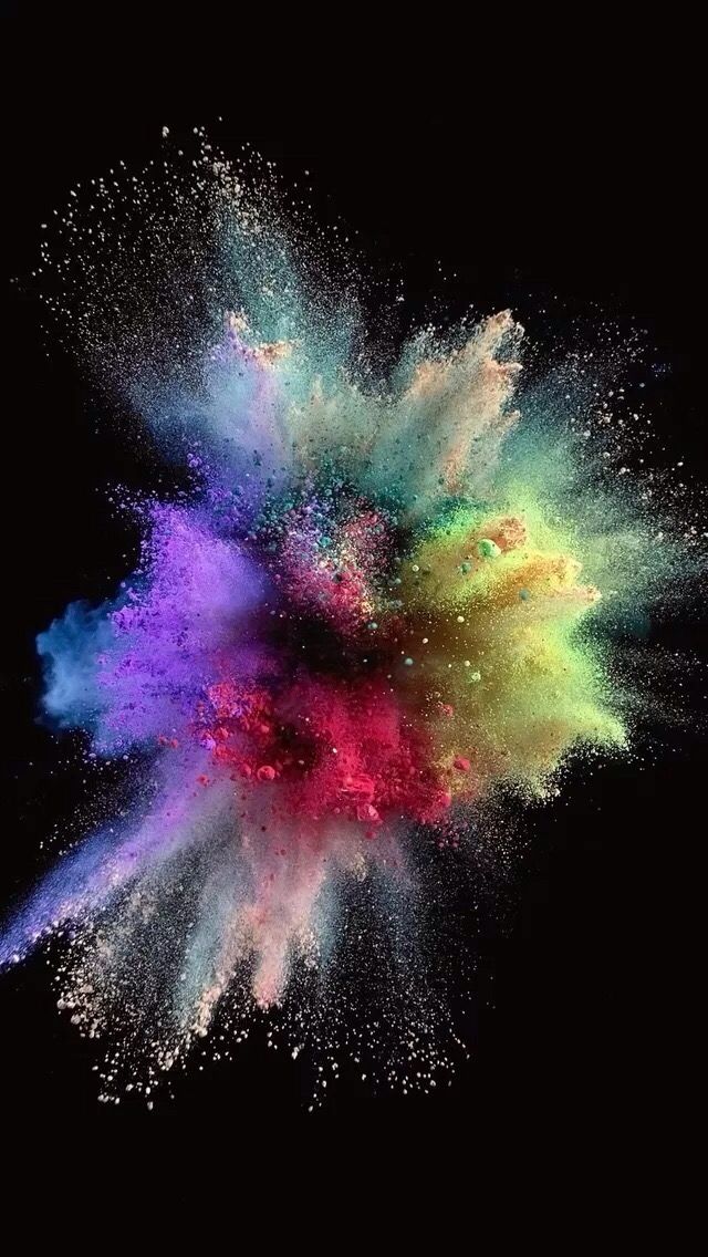 Colourful Explosive Phone Wallpaper Background Screen Saver