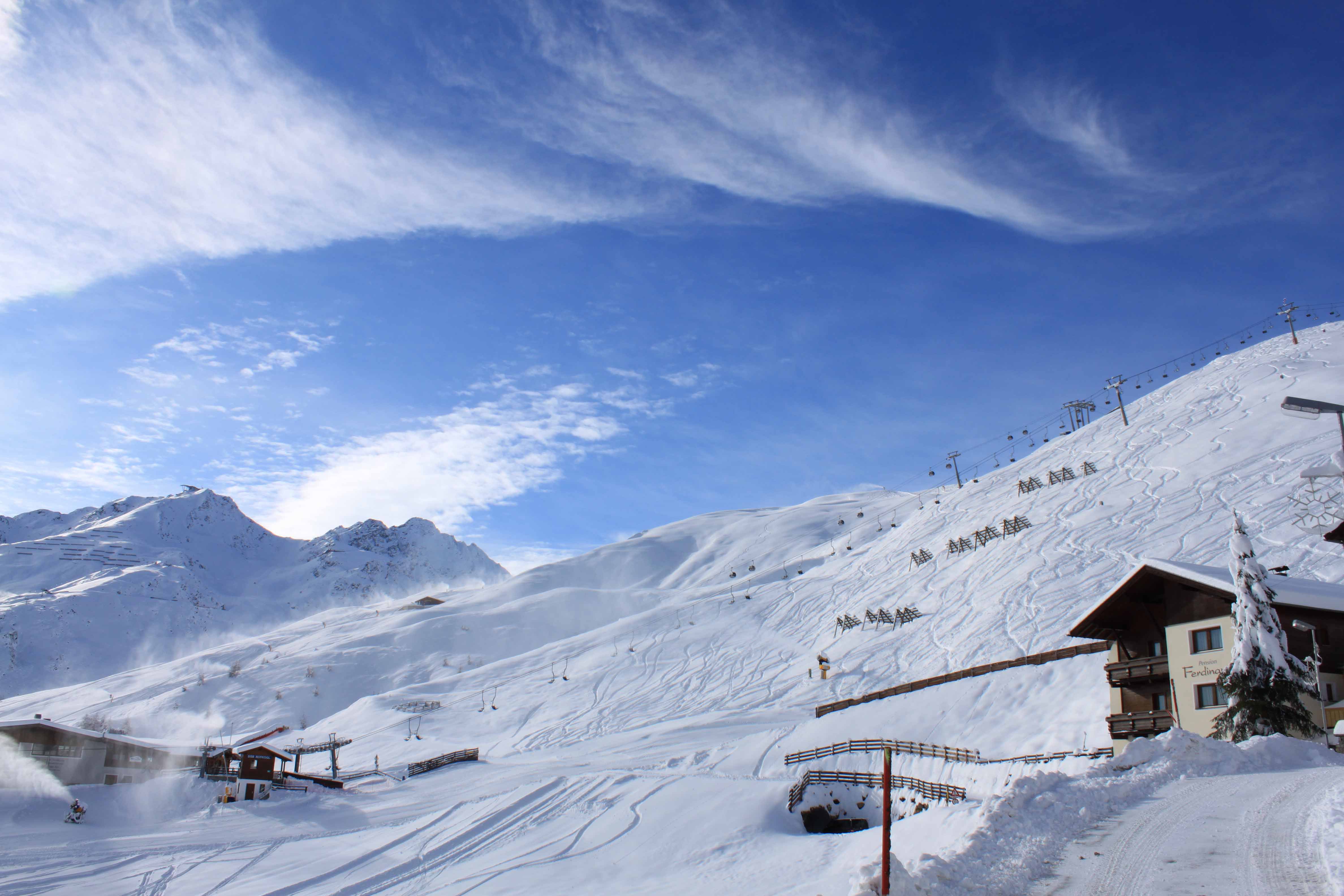 Steep Slope In The Ski Resort Of Solden Austria Wallpaper And Image