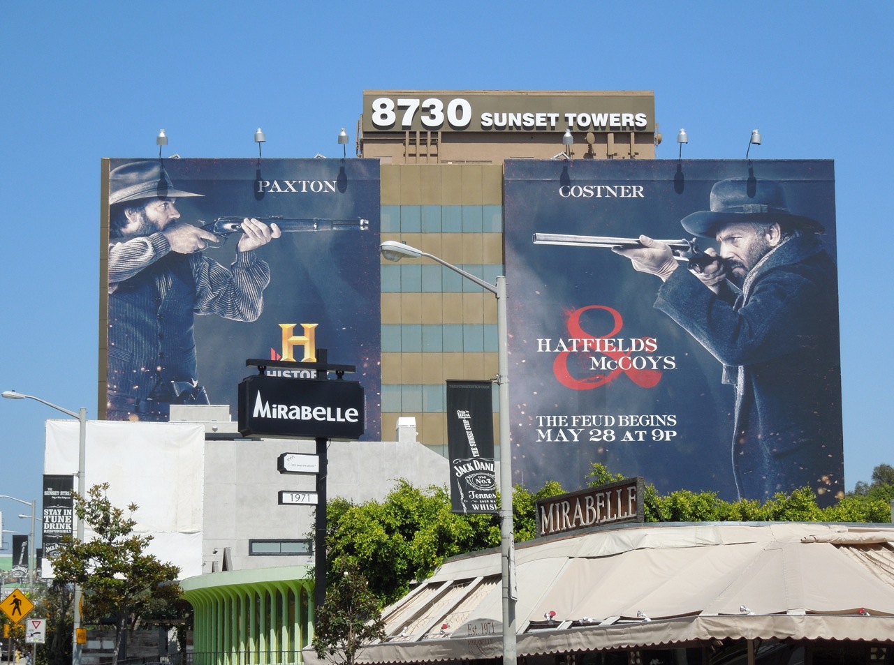 Kevin Costner Billboard For Hatfield And Mccoys HD