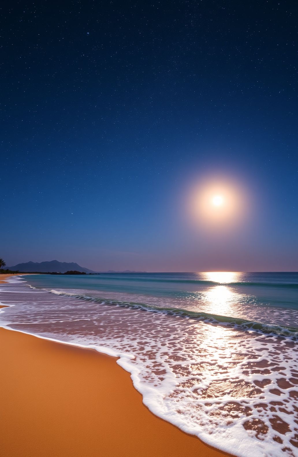Beach Night Hd Wallpaper