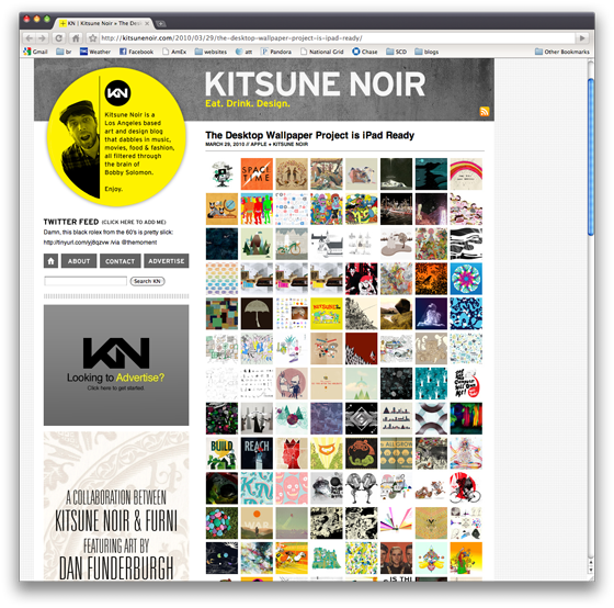 kitsune noir desktop wallpaper project