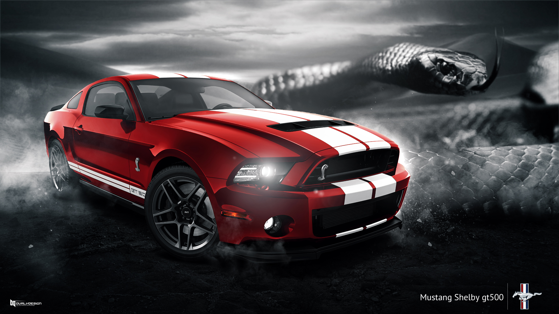 Red Ford Mustang Shelby Wallpaper Full HD Pictures
