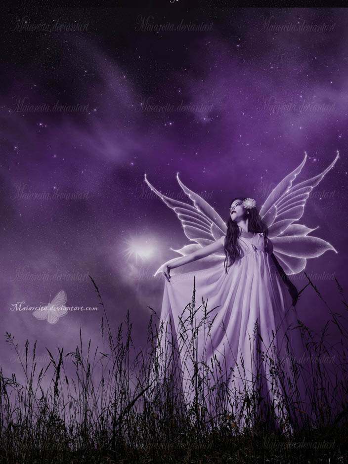 Purple Fairy By Maiarcita