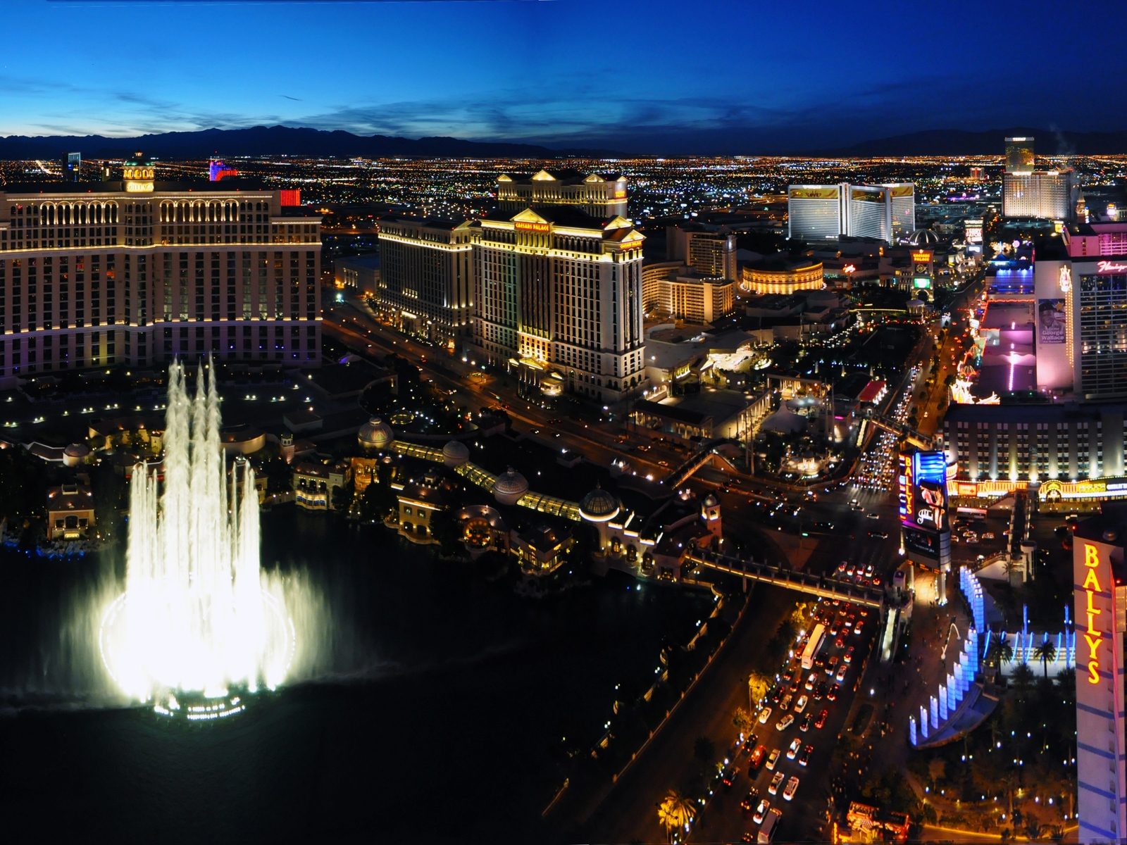 Las Vegas Night Wallpaper HD United States Widescreen