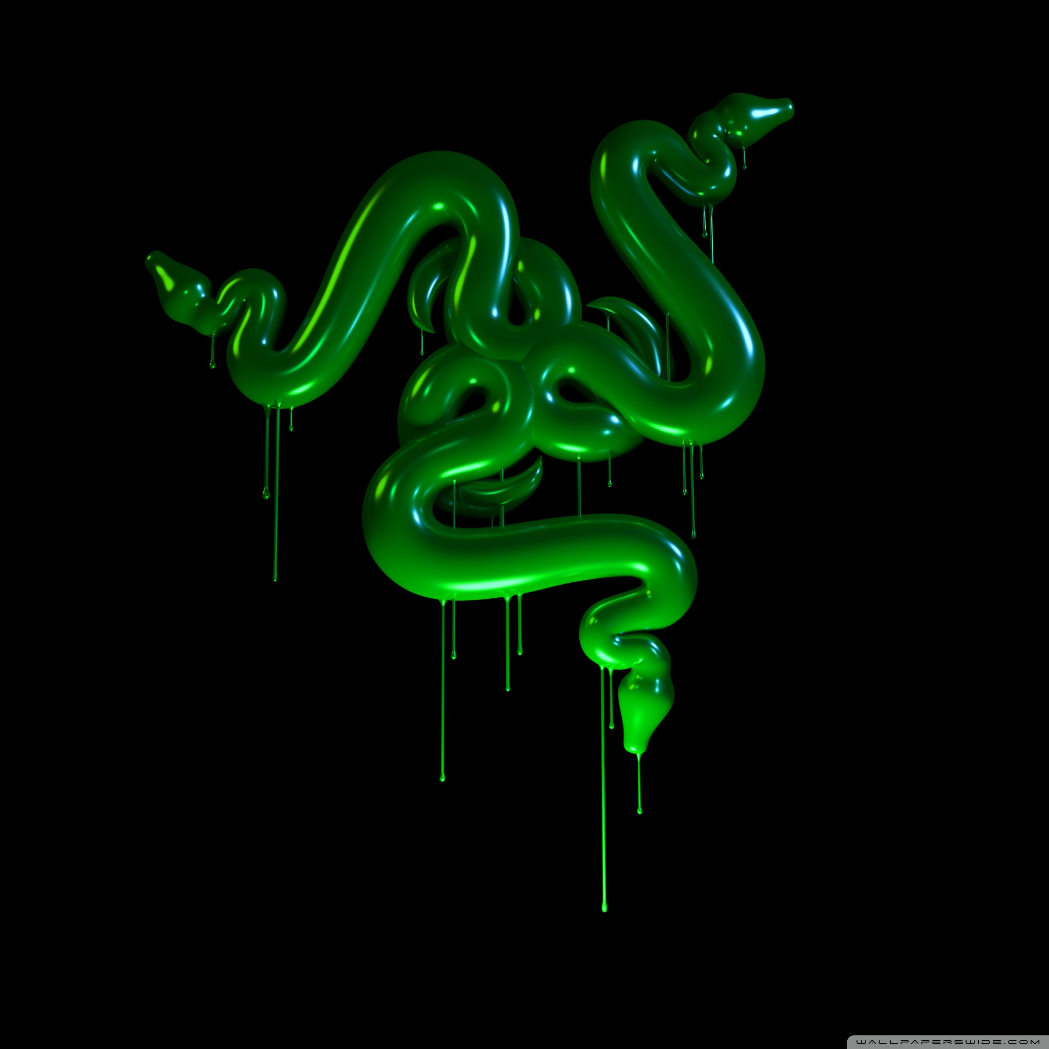 Razer Snakes Slime Background Ultra HD Desktop