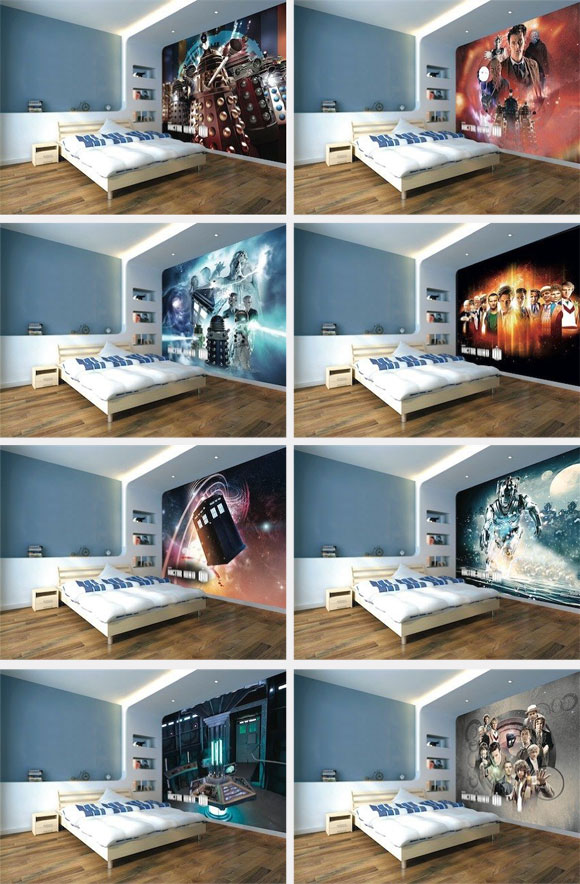 Doctor Who Wallpaper Mural New Tardis Interior Merchandise