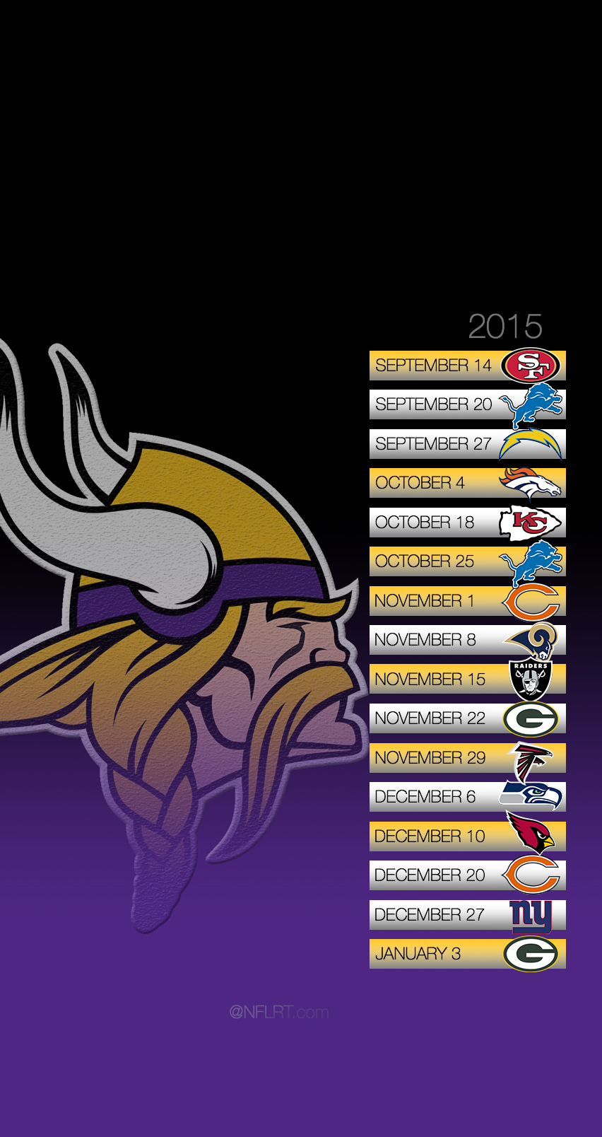 🔥 Free download Click for larger Vikings Schedule Cell Phone Wallpaper