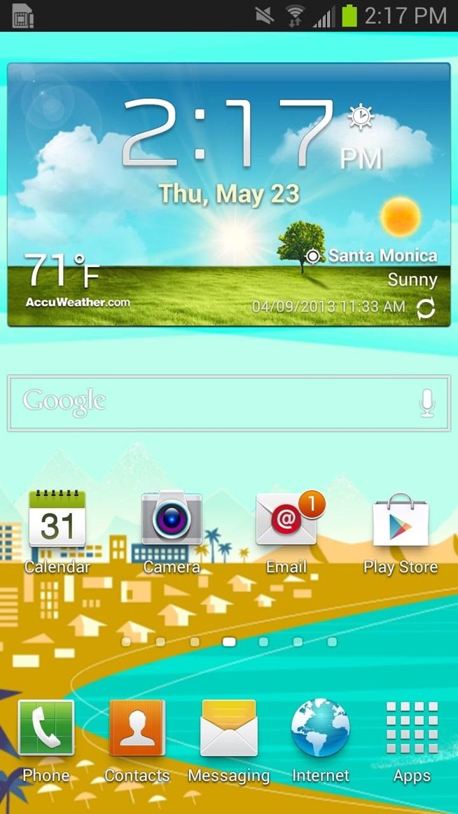 Rotating Google Now Wallpaper On Your Samsung Galaxy S3 Home Screen